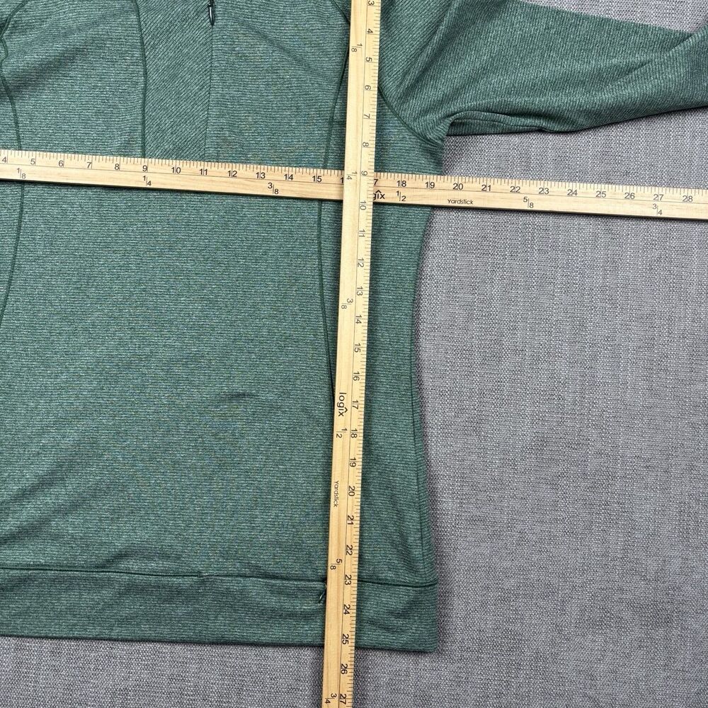 Cutter & Buck Shoreline Women's M 1/4 Zip Pullover Green Heather Athletic Shirt - Picture 8 of 8